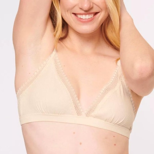 Sloggi GO Ribbed ivory non-padded bra