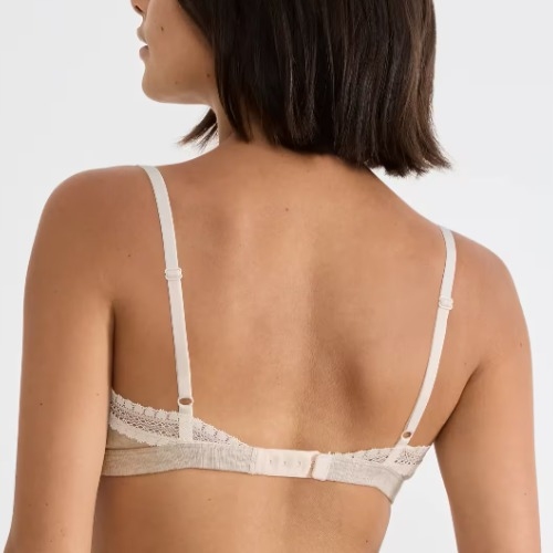 Sloggi GO Ribbed grey non-padded bra