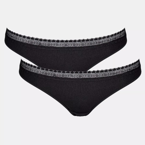 Sloggi GO Ribbed black brazilian