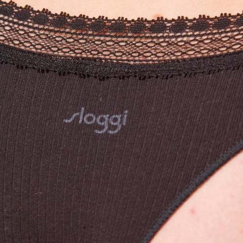 Sloggi GO Ribbed black brazilian