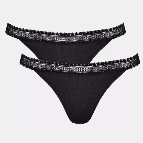 Sloggi GO Ribbed black brief