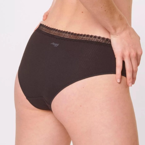 Sloggi GO Ribbed black short