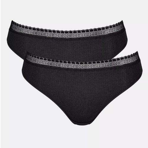 Sloggi GO Ribbed black brief