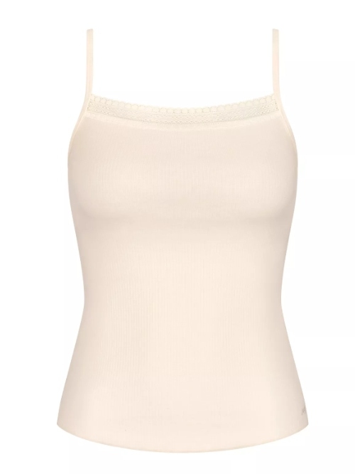 Sloggi GO Ribbed ivory spaghetti top