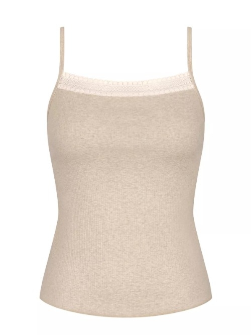 Sloggi GO Ribbed grey spaghetti top