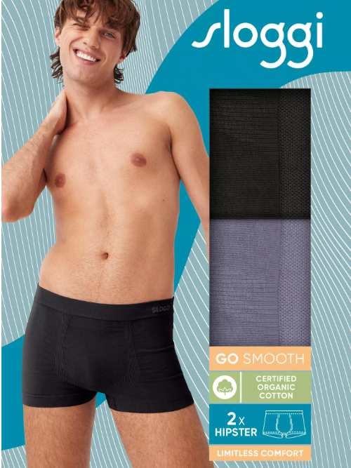 Sloggi Men GO Smooth black trunk
