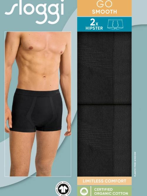 Sloggi Men GO Smooth black trunk