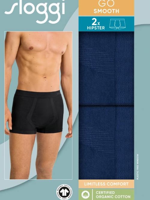Sloggi Men GO Smooth navy blue trunk