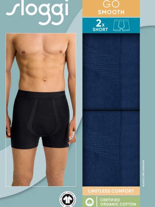 Sloggi Men GO Smooth navy blue boxer short