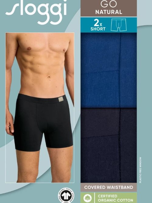 Sloggi Men GO Natural navy blue boxer short