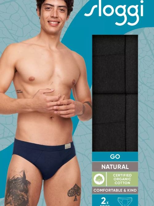 Sloggi Men GO Natural black men brief