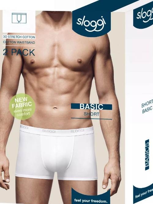 Sloggi Men Basic white boxer short