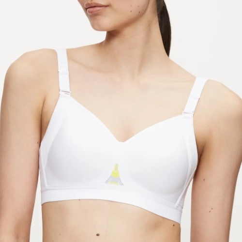 Triumph Triaction Gravity Lite white sport bra