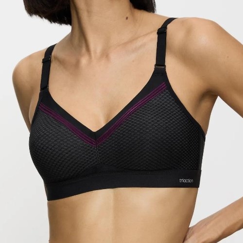 Triumph Triaction Free Motion black sport bra