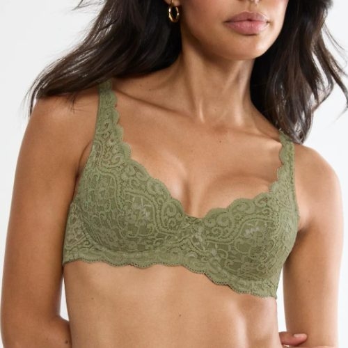 Triumph Amourette olive green padded bra