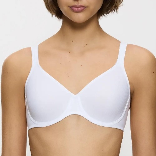 Triumph Modern Soft+Cotton white wireless bra