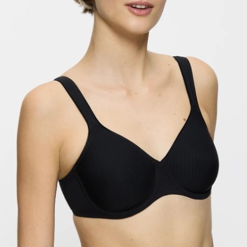 Triumph Modern Soft+Cotton black wireless bra
