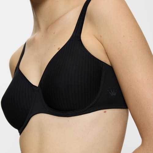 Triumph Modern Soft+Cotton black wireless bra