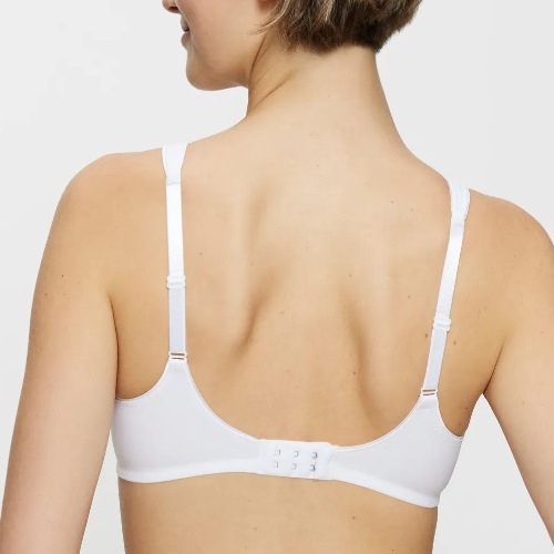 Triumph Modern Soft+Cotton white wireless bra