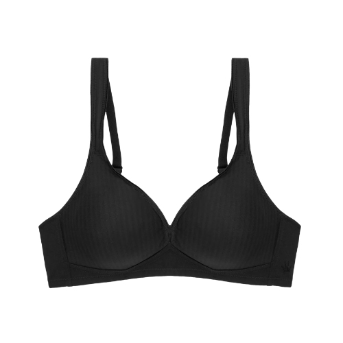 Triumph Modern Soft+Cotton black wireless bra