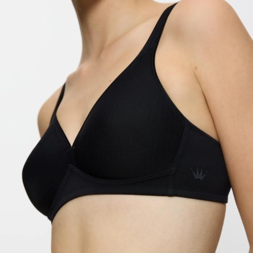 Triumph Modern Soft+Cotton black wireless bra