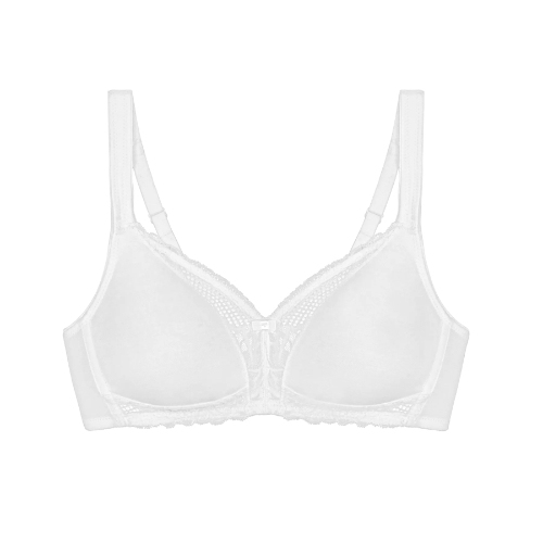 Triumph Modern Lace+Cotton white padded bra