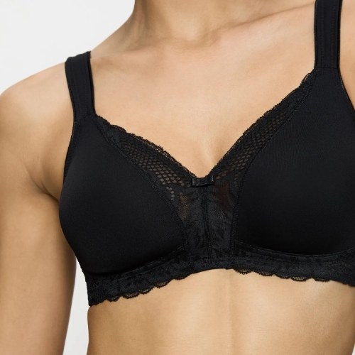 Triumph Modern Lace+Cotton black padded bra