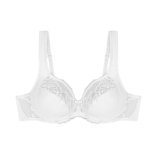 Triumph Modern Lace+Cotton white padded bra