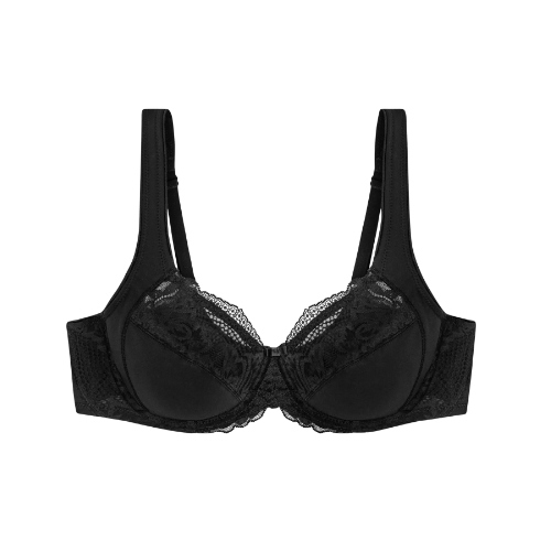 Triumph Modern Lace+Cotton black padded bra