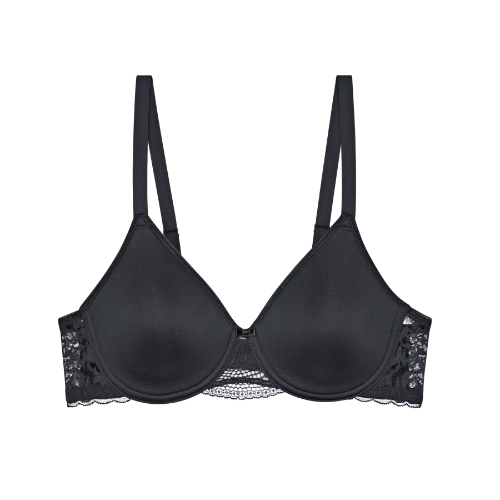 Triumph Modern Lace+Cotton black padded bra