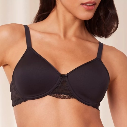 Triumph Modern Lace+Cotton black padded bra