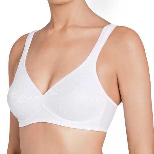 Triumph Elegant Cotton white wireless bra