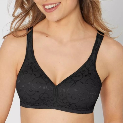 Triumph Elegant Cotton black wireless bra