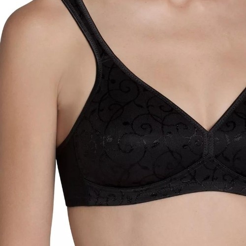 Triumph Elegant Cotton black wireless bra