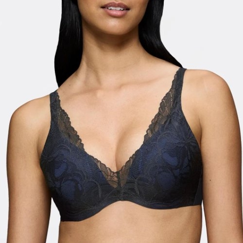 Triumph Body Make-Up Illusion Lace black padded bra