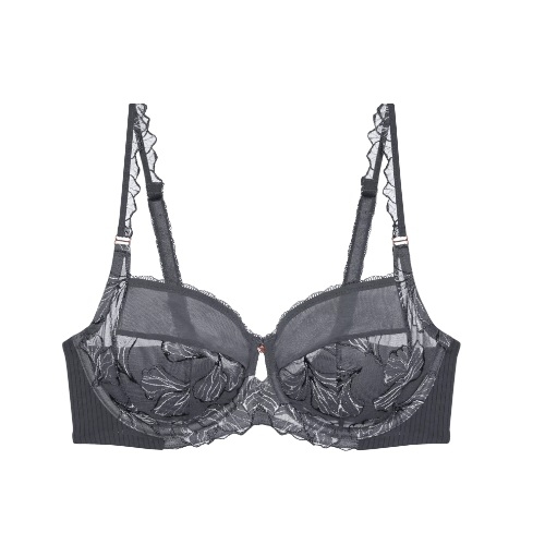 Triumph Wild Iris Florale anthracite non-padded bra