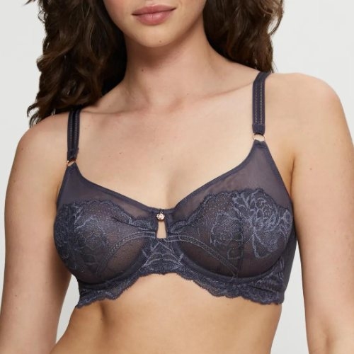 Triumph Wild Peony Florale grey non-padded bra