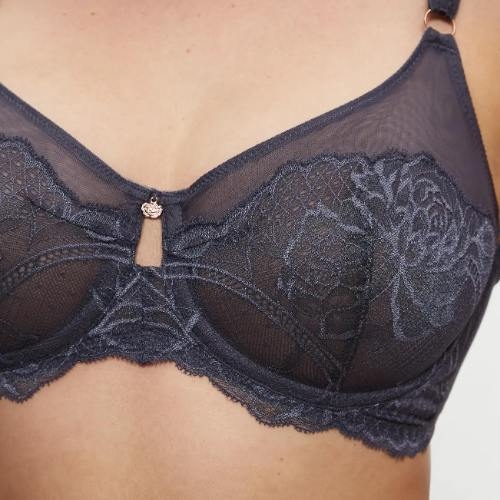 Triumph Wild Peony Florale grey non-padded bra