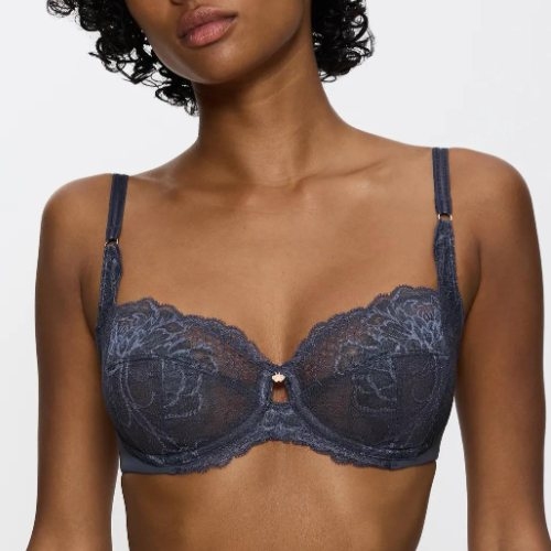 Triumph Wild Peony Florale grey non-padded bra