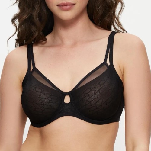 Triumph Signature Sheer black wireless bra
