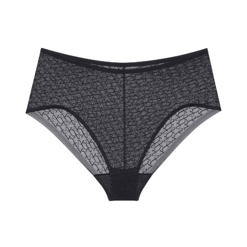 Triumph Signature Sheer black high waist brief