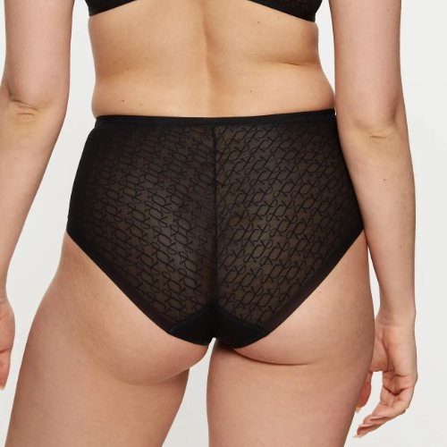 Triumph Signature Sheer black high waist brief