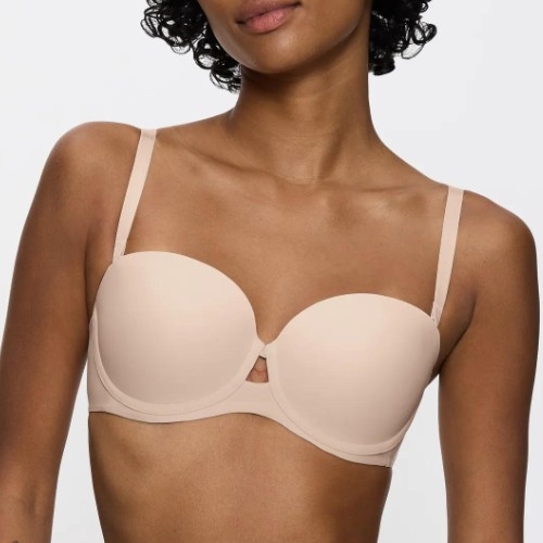 Triumph Pure Micro beige padded bra
