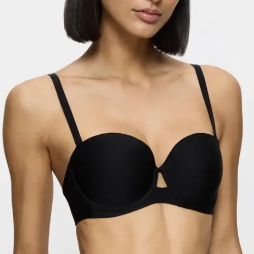 Triumph Pure Micro black padded bra