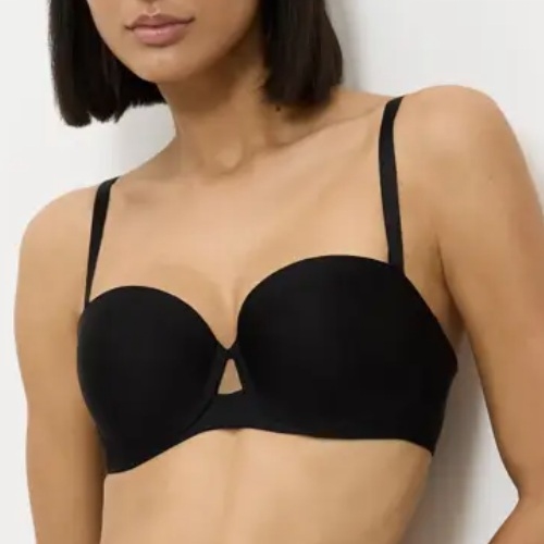 Triumph Pure Micro black padded bra