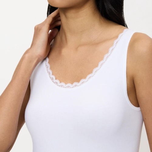 Triumph Feel of Cotton white singlet