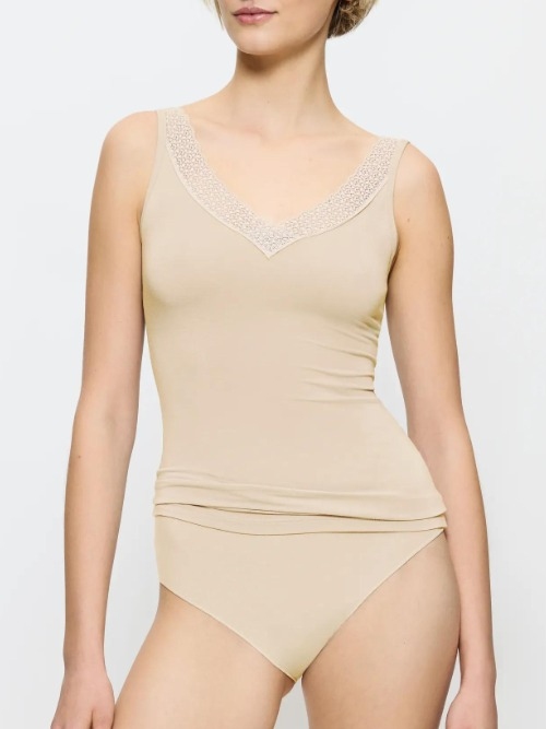 Triumph Feel of Modal beige singlet