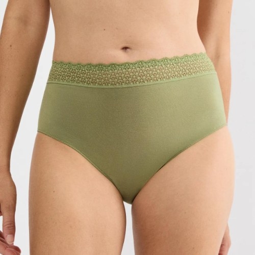 Triumph Feel of Modal olive green brief
