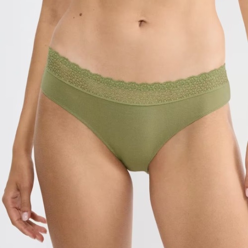 Triumph Feel of Modal olive green brief
