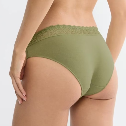 Triumph Feel of Modal olive green brief